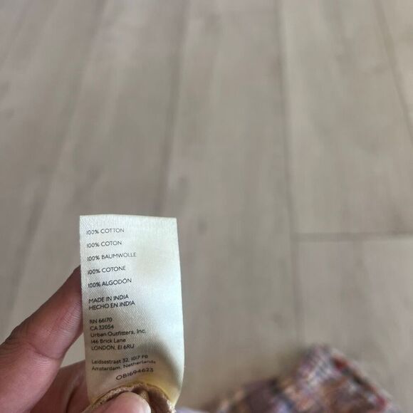 Free People Women's Lucy Cotton Button-Front Swing Blouse size S - Picture 7 of 9